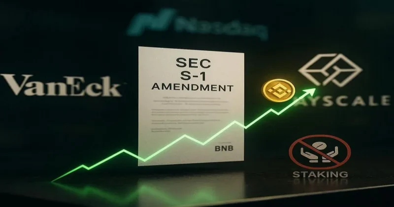 The Race for a US BNB ETF Intensifies as VanEck and Grayscale File Fresh SEC Amendments